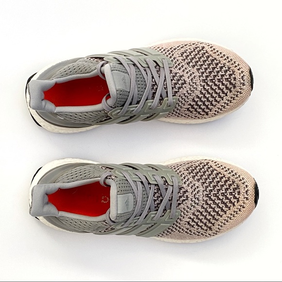 Adidas DNA 4.0 ultraboost ombre orange gray black knit lace up athletic shoes - Picture 4 of 8